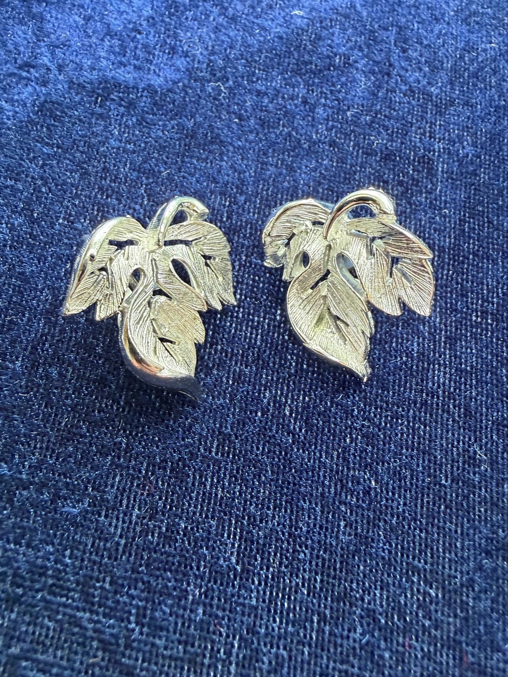 Vintage Silver Tone Clip On Earrings